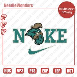 nlfsport embroidery designs, nike x coastal carolina chanticleers digital designs, nike embroidery designs, digital file