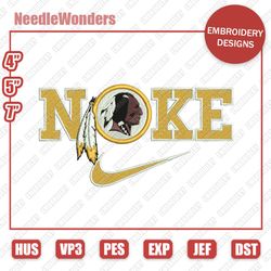 nlfsport embroidery designs, nike x washington redskins digital designs, nike embroidery designs, digital file