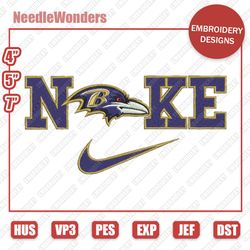 nlfsport embroidery designs, nike x baltimore ravens digital designs, nike embroidery designs, digital file