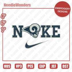 nlfsport embroidery designs, nike x los angeles rams digital designs, nike embroidery designs, digital file