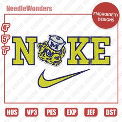 nlfsport embroidery designs, nike michigan wolverines digital designs, nike embroidery designs, digital file