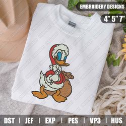 donna duck christmas embroidery files, disney christmas embroidery designs, disney embroidery designs files, instant dow