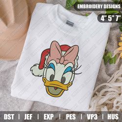 donald daisy santa embroidery files, disney christmas embroidery designs, disney embroidery designs files, instant downl