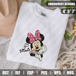 minnie mouse embroidery files, disney embroidery designs, minnie embroidery designs files, instant download