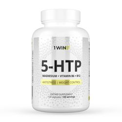 5-htp with magnesium and b vitamins in capsules, 120 caps