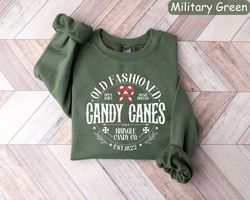 candy cane shirt, north pole sweater, retro christmas sweatshirt, candy canes sweatshirt, christmas sweater, christmas c