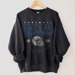 dallas football sweatshirt, vintage style dallas football crewneck, america football sweatshirt, dal