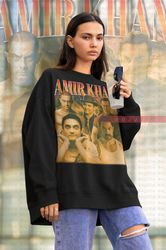 aamir khan vintage sweatshirt  amir khan homage sweater  bollywood 3 idiots shirt  amir khan retro 9