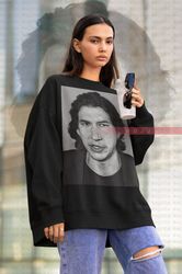 adam driver sweatshirt  vintage adam driver sweater 90s  homage art t-shirt  ben solo, reylo, rey, d