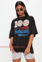 100 days of school baseball tees,100 days shirt,baseball shirt,100th day of home runs, teacher appre