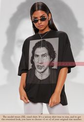 retro photo of adam driver shirt  vintage adam driver shirt 90s  art t-shirt  be