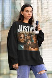 justice for johnny depp sweatshirt, photo johnny depp homage sweater, johnny depp longslee