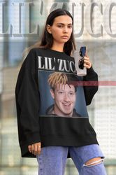 lil zucc rapper sweatshirt, mark sweater, zuckerberg vintage shirt, zuckerberg homage tshi