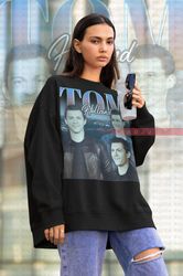 retro tom holland vintage sweatshirt  tom holland homage sweater tom holland fan tees, tom