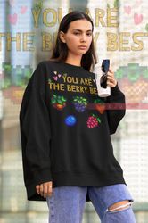 stardw valley sweater, you are the berry best pun joke retro vintage pixel 8,bit game swea