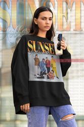 sunset rollercoaster sweatshirt, my jinji aesthetic lofi song sweater, japanese indie rock
