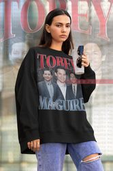 tobey maguire sweatshirt,tobey maguire vintage sweatshirt, tobey maguire poster sweater, t