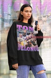 tom delonge vintage sweatshirt  tom delonge homage sweater  tom delonge fan tees  tom delo