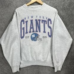 vintage new york giants sweatshirt, retro nfl new york giants football shirt tee