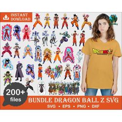 200 files dragon ball svg bundle, dragon ball z svg, goku png, dragon ball png, dragon ball z png, dragon ball logo