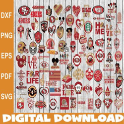 san francisco 49ers svg bundle, san francisco 49ers svg, sport svg, nfl svg