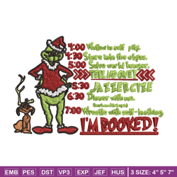 the grinch embroidery design, grinch christmas embroidery, grinch design, embroidery file, logo shirt, instant download.