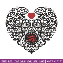 toronto raptors heart embroidery design, nba embroidery, sport embroidery,embroidery design, logo sport embroidery.