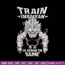 train in saiyan embroidery design, dragonball embroidery,embroidery file, anime embroidery, anime shirt,digital download