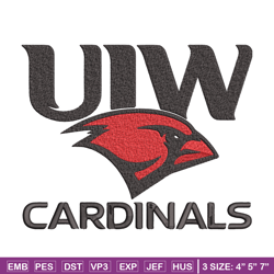 uiw cardinals mascot embroidery design, ncaa embroidery,sport embroidery,logo sport embroidery,embroidery design