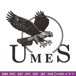 umes mascot embroidery design, ncaa embroidery, sport embroidery,logo sport embroidery,embroidery design