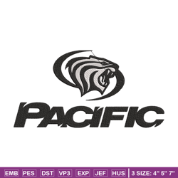 university of the pacific embroidery design, ncaa embroidery, sport embroidery,logo sport embroidery,embroidery design