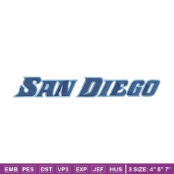 university san diego logo embroidery design, ncaa embroidery, embroidery design, logo sport embroidery, sport embroidery