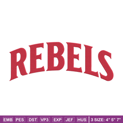 unlv rebels logo embroidery design, ncaa embroidery,sport embroidery, logo sport embroidery, embroidery design.