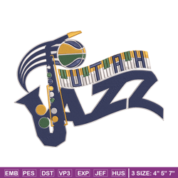 utah jazz logo embroidery design, nba embroidery, sport embroidery, embroidery design, logo sport embroidery