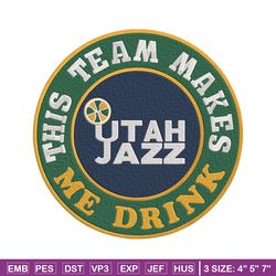 utah jazz logo embroidery design, nba embroidery,sport embroidery,embroidery design, logo sport embroidery.