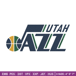 utah jazz logo embroidery design,nba embroidery,sport embroidery, embroidery design, logo sport embroidery.