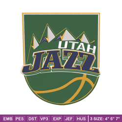 utah jazz logo embroidery design,nba embroidery,sport embroidery, embroidery design, logo sport embroidery