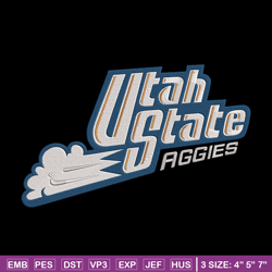 utah state logo embroidery design,ncaa embroidery, sport embroidery, logo sport embroidery, embroidery design