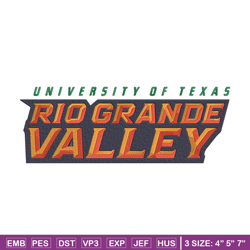 utrgv vaqueros logo embroidery design, ncaa embroidery,sport embroidery,logo sport embroidery,embroidery design.