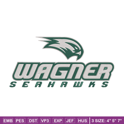 wagner seahawks logo embroidery design, sport embroidery, logo sport embroidery, embroidery design,ncaa embroidery