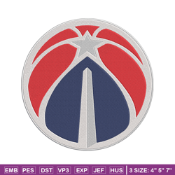 washington wizards ball embroidery design, nba embroidery, sport embroidery,embroidery design , logo sport embroidery.