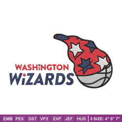 washington wizards logo embroidery design, nba embroidery, sport embroidery, embroidery design ,logo sport embroidery.