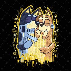 the heelers kiss bluey png