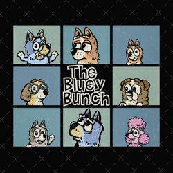 the bluey bunch png,bluey birthday png, bluey heeler bundle png, font included