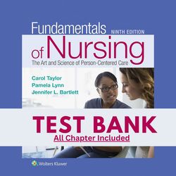 test bank for fundamentals of nursing 9th edition by taylor chapter 1-46