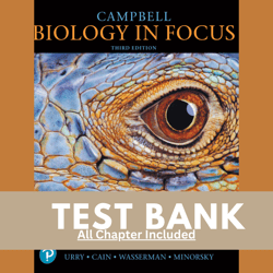 test bank for campbell biology in focus 3rd edition by urry cain chapter 1-43