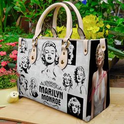 marilyn monroe leather handbag, marilyn monroe, birthday gift for her woman, vintage gift for fan2