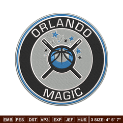 orlando magic logo embroidery design, nba embroidery,sport embroidery, embroidery design, logo sport embroidery.