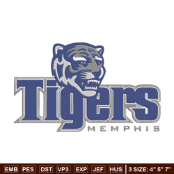 tigers memphis logo embroidery design, ncaa embroidery, sport embroidery,logo sport embroidery,embroidery design