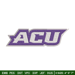 abilene christian logo embroidery design, ncaa embroidery, sport embroidery, logo sport embroidery, embroidery design